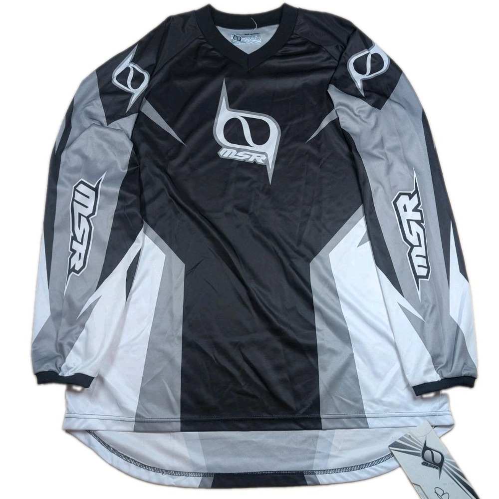 NWT MSR M9 Axxis MX Motocross Jersey Mens XL Gray Black Off-Road